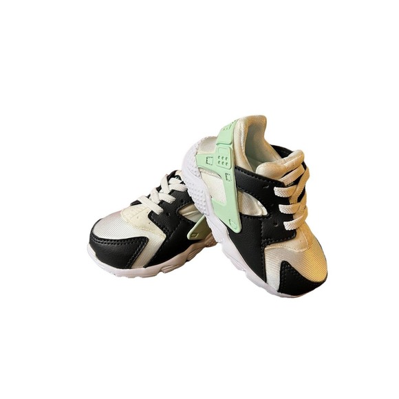 Nike Huarache Run (TD) White/Mint Foam Toddler Sneakers - Size 5C NWB - Picture 1 of 5